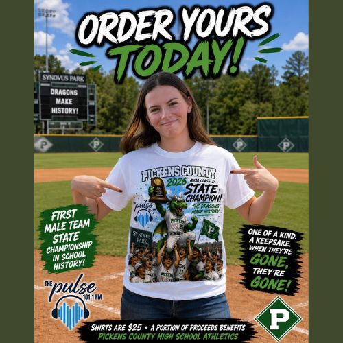 Order Your Pickens County Dragons Championship Shirt!